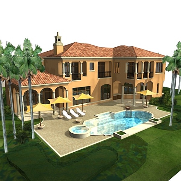 3ds max villa residence - Mana Residence by morihuela