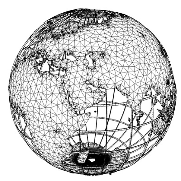3d caged globe model - Framed Globe by Marketing Arts Group