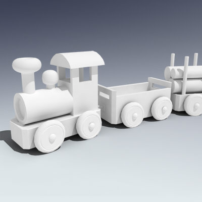wooden toy train 3ds - Toy Train... by Adam Walker Film
