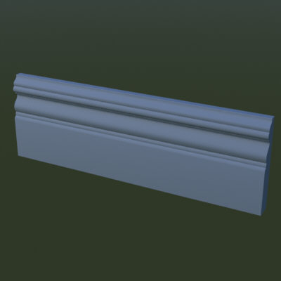 3d door nob trim - Door with nob and trim by Naceman