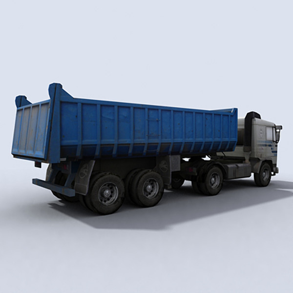 3d model dump truck 2 - Dump Truck 2 by papillon