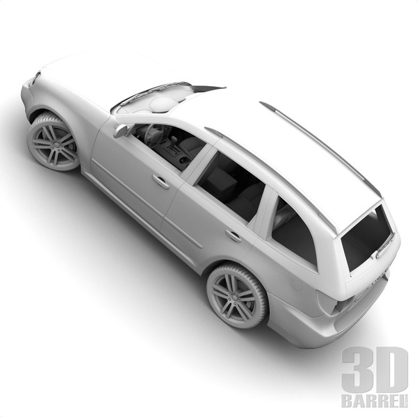 maya generic car - Generic Car 004 - SUV by 3Dbarrel