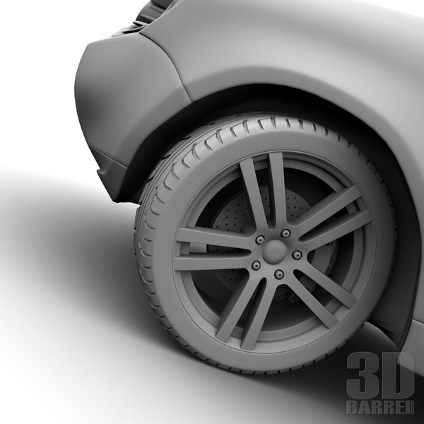 maya generic car - Generic Car 004 - SUV by 3Dbarrel