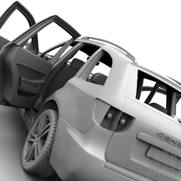 maya generic car - Generic Car 004 - SUV by 3Dbarrel