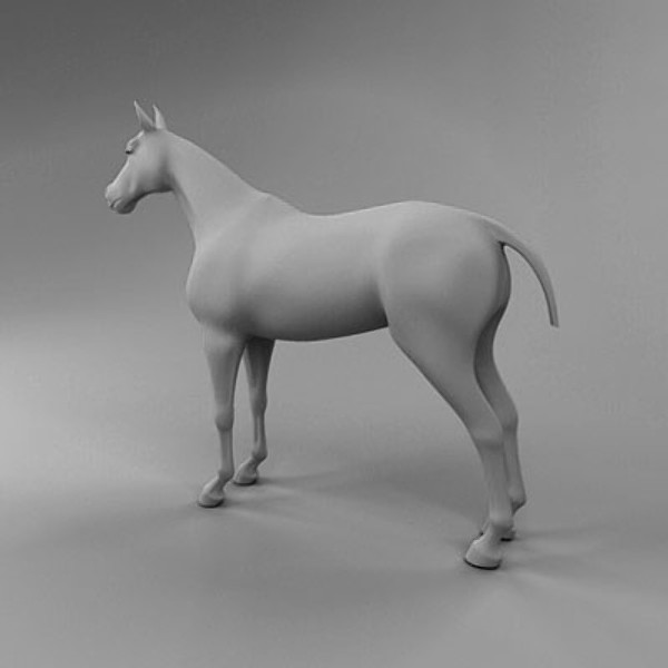 3d model horse car carriage - Carriage and Horses by QLEE
