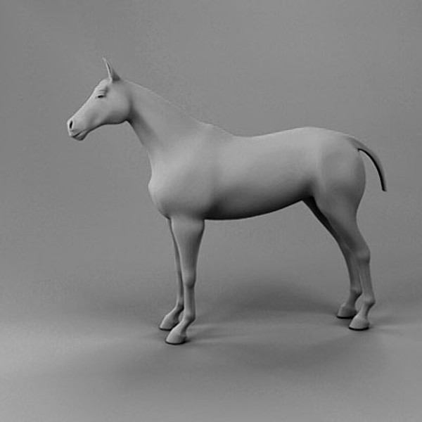 3d model horse car carriage - Carriage and Horses by QLEE