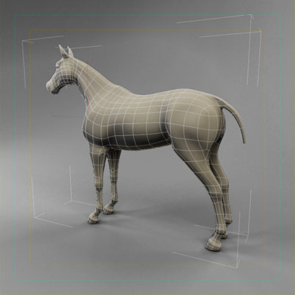 3d model horse car carriage - Carriage and Horses by QLEE