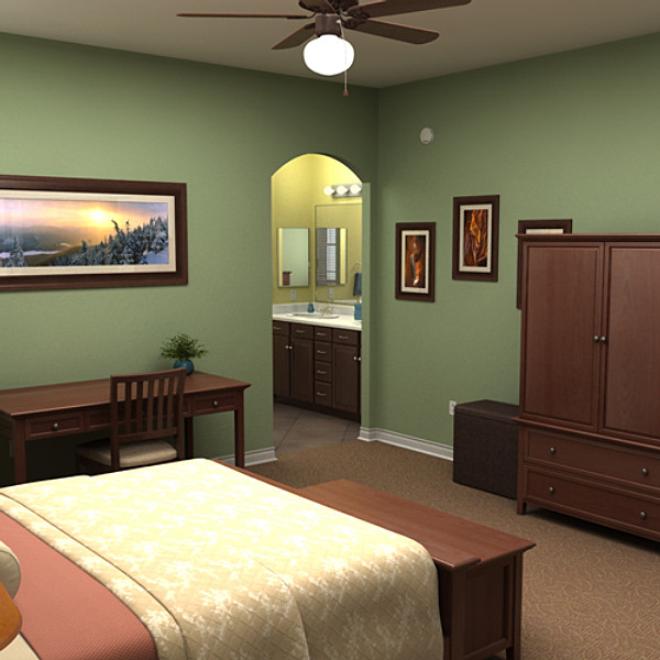 3d house interior exterior model - house interior/exterior by monkeyodoom