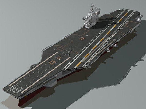 cvn-68 nimitz 3d max - Nimitz & F18E by earth art