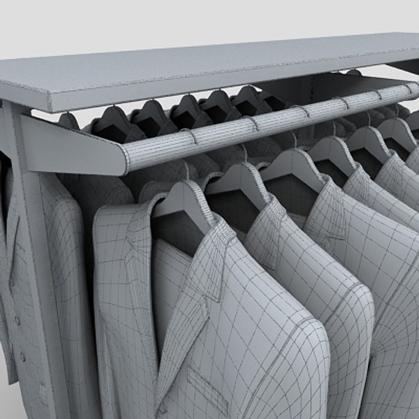 suit rack 3d max - suit rack by monkeyodoom