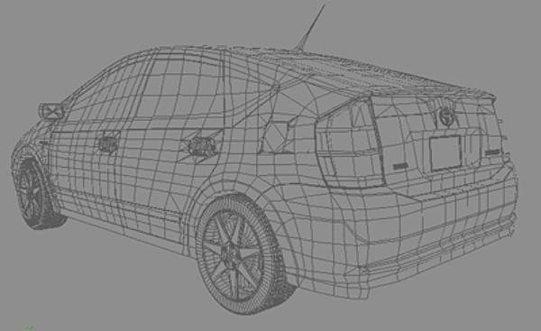 3d toyota prius model - Toyota Prius by Solancla