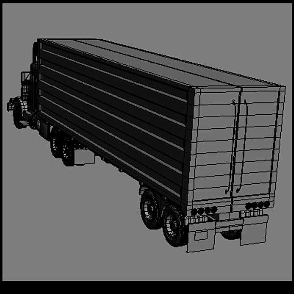 3d american 18 semi truck - Truck 18 wheeler by vankata