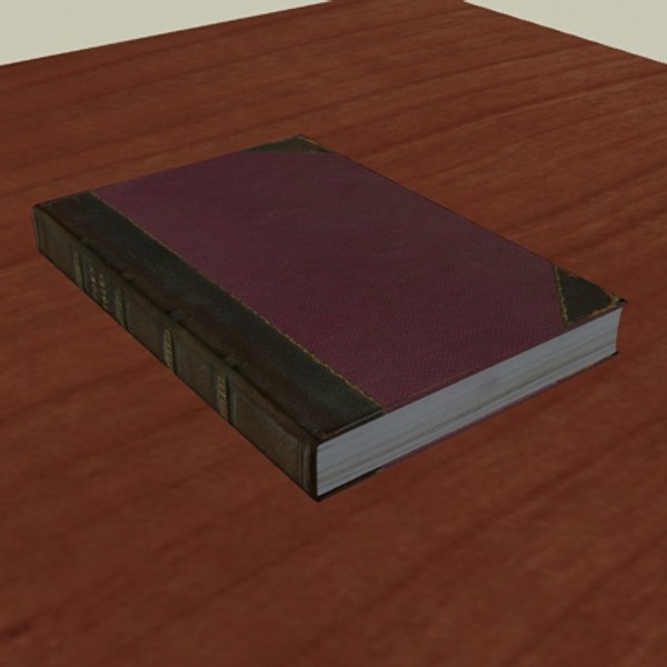 vintage book 3d model - Vintage Book by mostlysquare