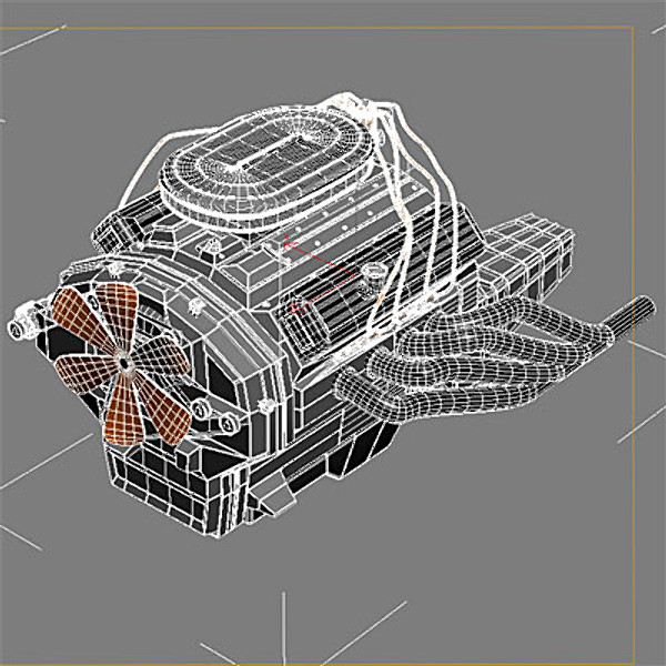 maya engine v8 - Generic V8 Engine by QLEE
