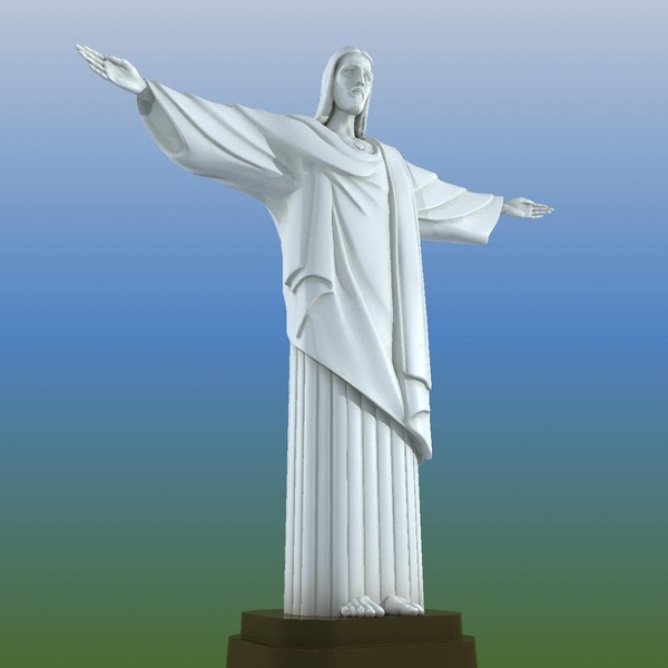 cristo redentor redeemer christ 3d obj - Cristo Redentor(Redeemer Christ)-statue by VirtualWax