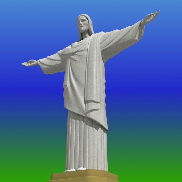 cristo redentor redeemer christ 3d obj - Cristo Redentor(Redeemer Christ)-statue by VirtualWax