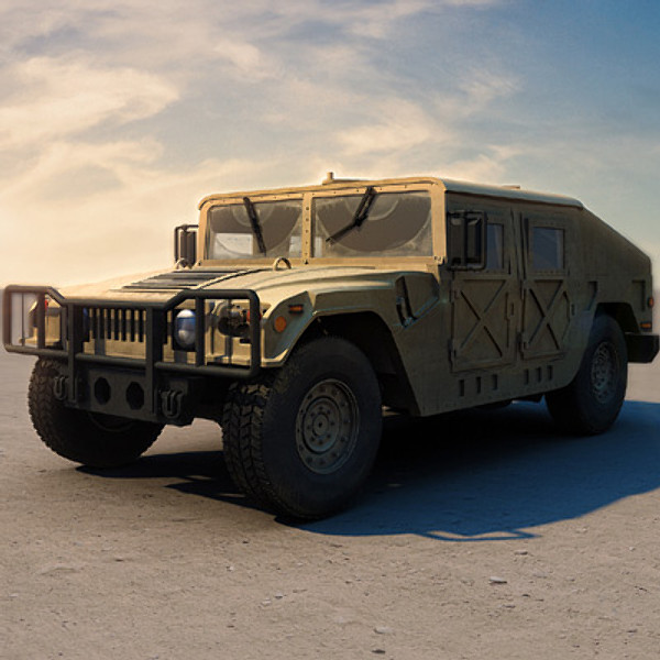 humvee military jeeps 3d max - Humvee Military HMMWV by earth art