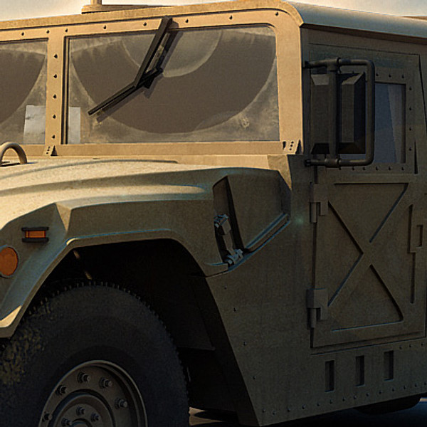 humvee military jeeps 3d max - Humvee Military HMMWV by earth art