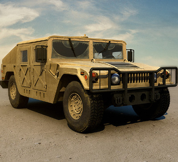 humvee military jeeps 3d max - Humvee Military HMMWV by earth art