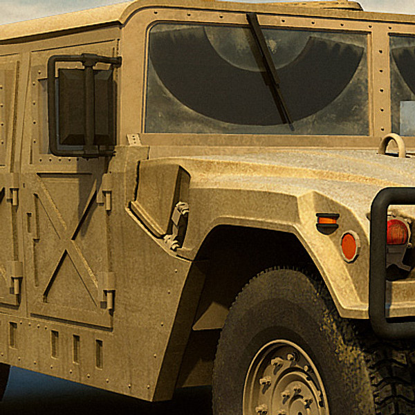 humvee military jeeps 3d max - Humvee Military HMMWV by earth art