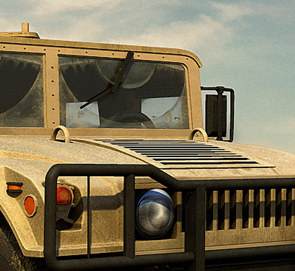 humvee military jeeps 3d max - Humvee Military HMMWV by earth art