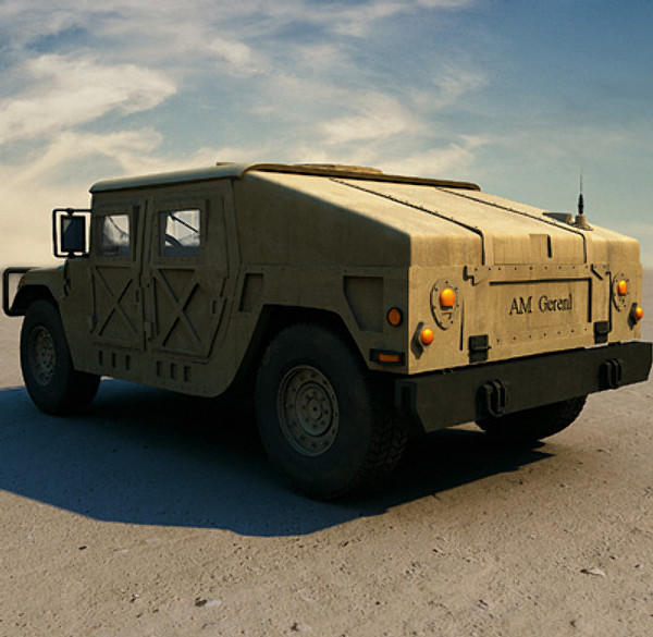 humvee military jeeps 3d max - Humvee Military HMMWV by earth art