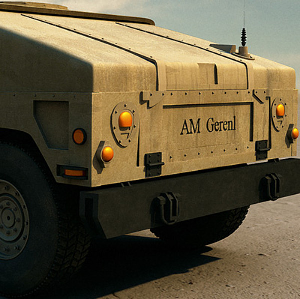 humvee military jeeps 3d max - Humvee Military HMMWV by earth art