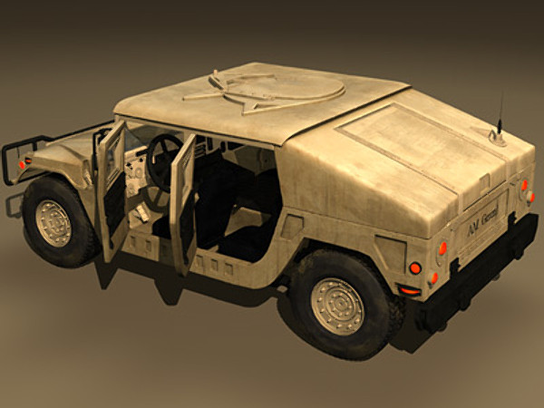humvee military jeeps 3d max - Humvee Military HMMWV by earth art