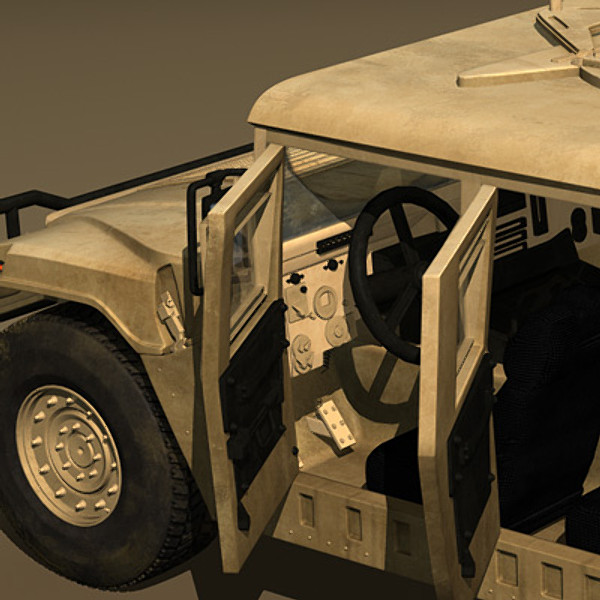humvee military jeeps 3d max - Humvee Military HMMWV by earth art