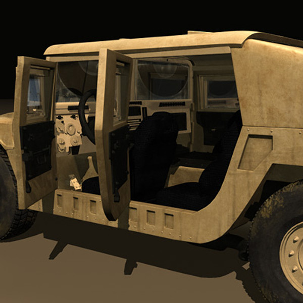 humvee military jeeps 3d max - Humvee Military HMMWV by earth art