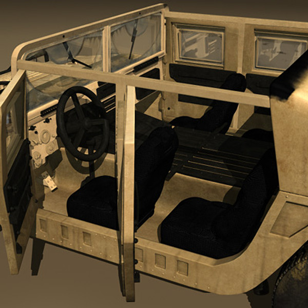 humvee military jeeps 3d max - Humvee Military HMMWV by earth art