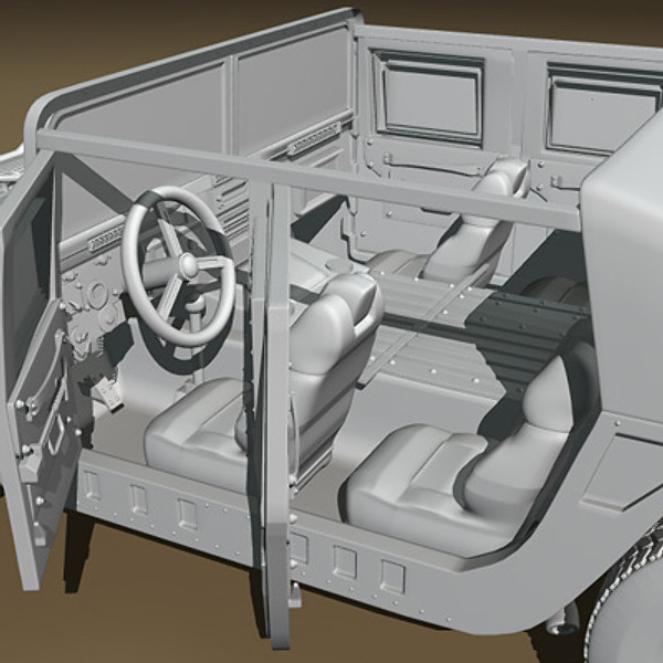 humvee military jeeps 3d max - Humvee Military HMMWV by earth art