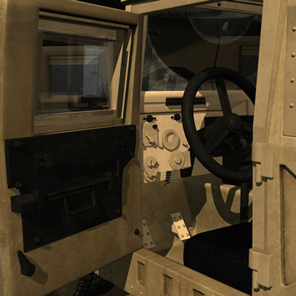 humvee military jeeps 3d max - Humvee Military HMMWV by earth art