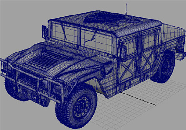 humvee military jeeps 3d max - Humvee Military HMMWV by earth art