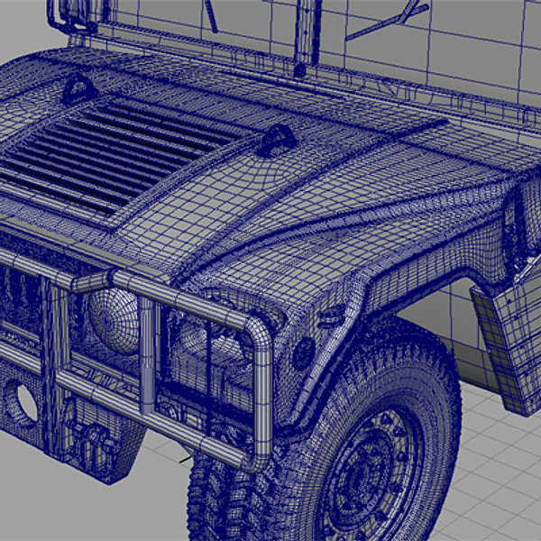 humvee military jeeps 3d max - Humvee Military HMMWV by earth art