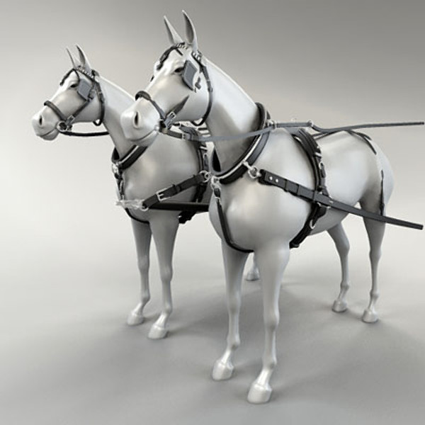 horse harness 3ds - Horse Harness by QLEE