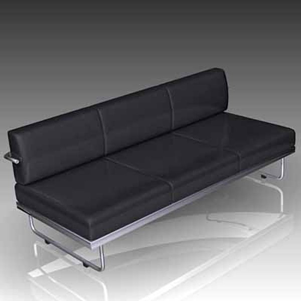 le corbusier leather sofa 3ds - Le Corbusier Leather Sofa by mostlysquare