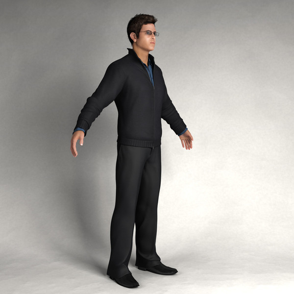 3d digital body model - CMan0002-HD2-CS... by axyzdesign