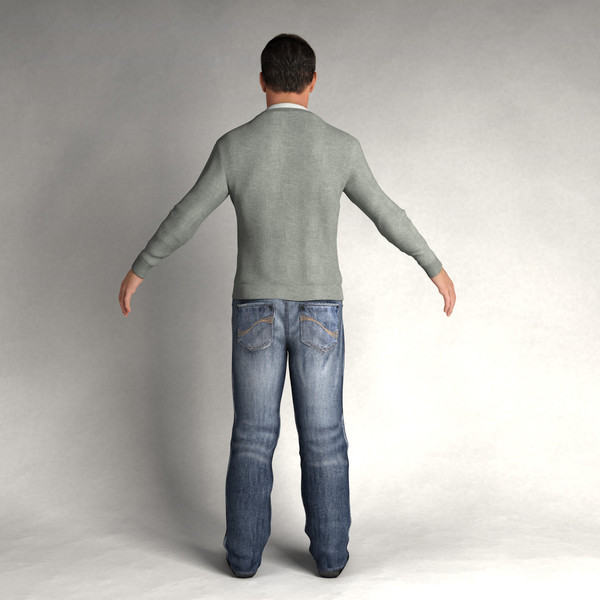 3d digital double mentalray model - CMan0003-HD2-CS... by axyzdesign