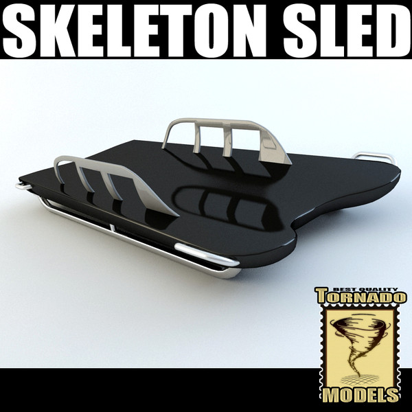 skeleton sled 3d model - Skeleton Sled... by Tornado Studio