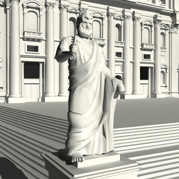 st peter basilica rome 3d ma - St. Peter Basilica in Rome by iaio82