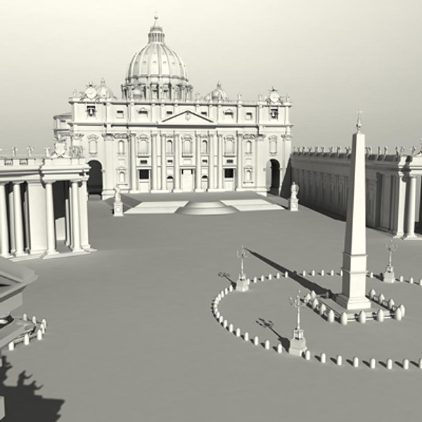 st peter basilica rome 3d ma - St. Peter Basilica in Rome by iaio82