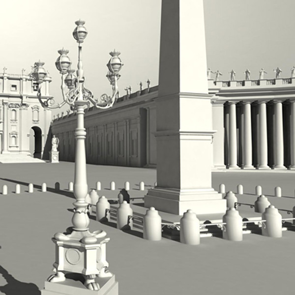 st peter basilica rome 3d ma - St. Peter Basilica in Rome by iaio82