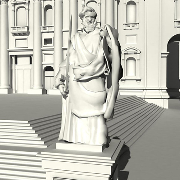 st peter basilica rome 3d ma - St. Peter Basilica in Rome by iaio82