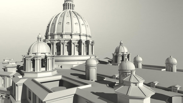 st peter basilica rome 3d ma - St. Peter Basilica in Rome by iaio82