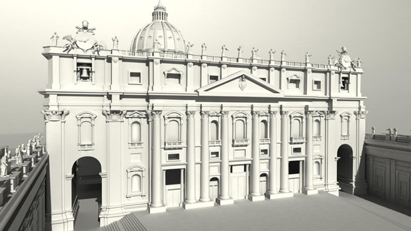 st peter basilica rome 3d ma - St. Peter Basilica in Rome by iaio82
