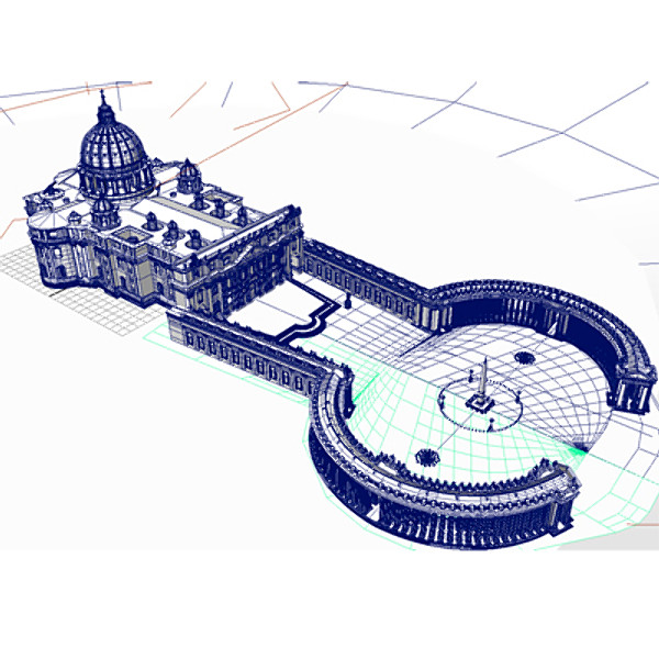 st peter basilica rome 3d ma - St. Peter Basilica in Rome by iaio82