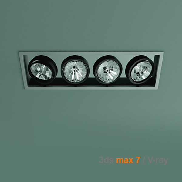 3d modern built-in lamp - built-in lamp by lajhar