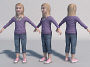 baby girl games girl05 3d model