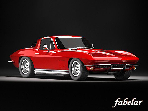3d corvette stingray model - Chevrolet Corvette StingRay 1967 by fabelar